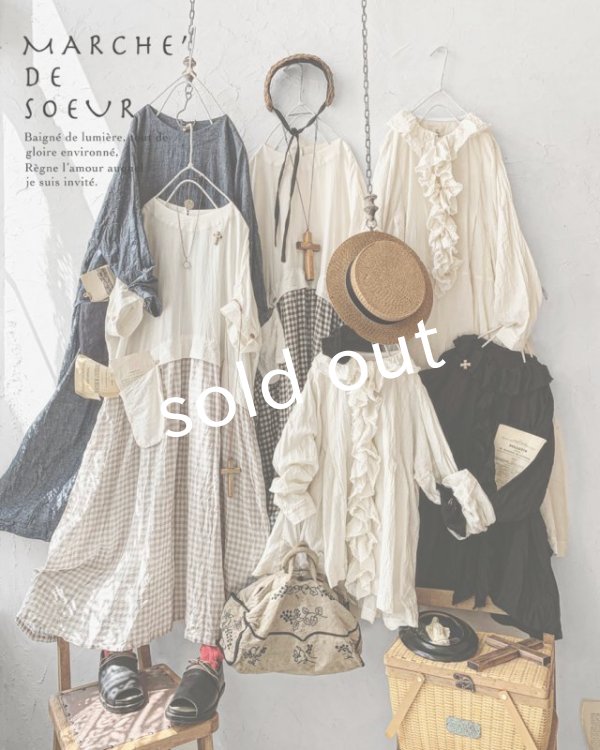 画像9: MARCHE' DE SOEUR／フローフリルブラウス・ミルク (9)