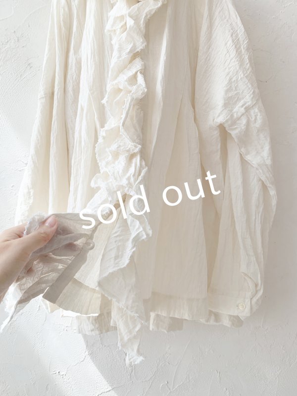 画像5: MARCHE' DE SOEUR／フローフリルブラウス・ミルク (5)
