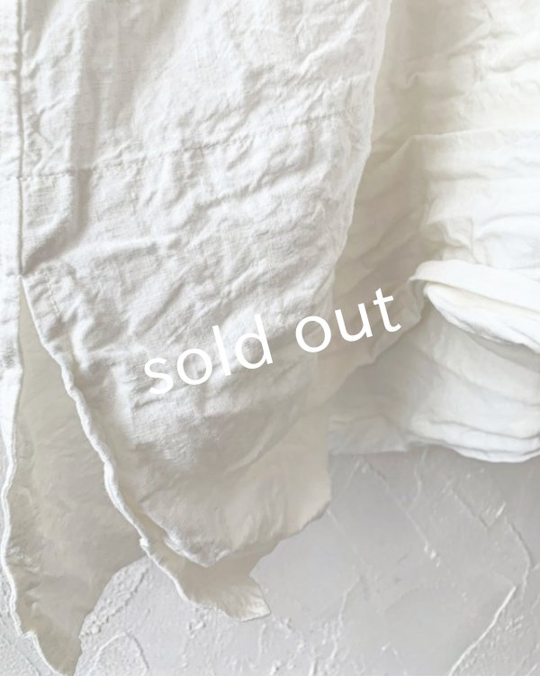 画像8: HALLELUJAH／1890's Bourgeron 羊飼いシャツワンピース・Off White（110cm丈） (8)