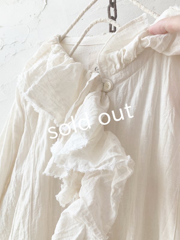 画像6: MARCHE' DE SOEUR／フローフリルブラウス・ミルク (6)