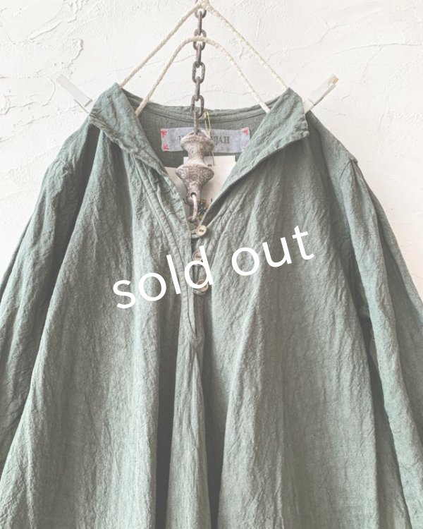 画像3: HALLELUJAH／Robe de femme de chambre 小間使いローブ衿付・khaki (3)