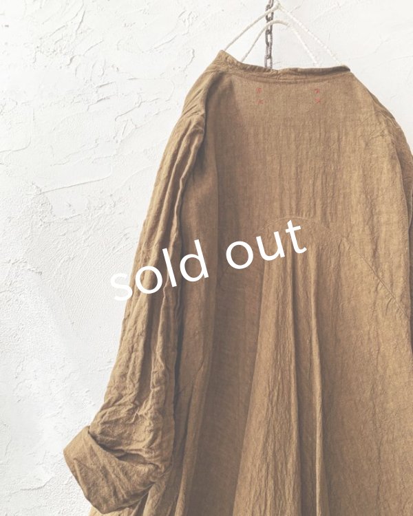 画像7: HALLELUJAH／Robe de femme de chambre 小間使いローブ衿付・antique-brown (7)