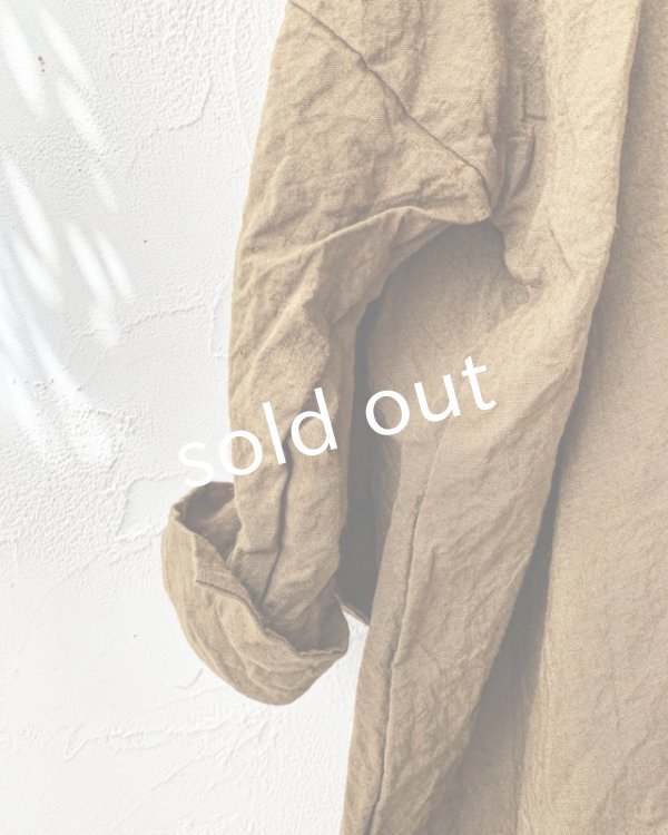 画像4: MARCHE' DE SOEUR／スモックチュニック・アンティークブラウン (4)