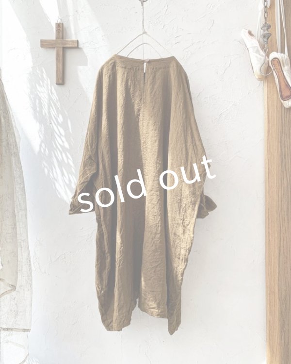 画像8: MARCHE' DE SOEUR／スモックチュニック・アンティークブラウン (8)