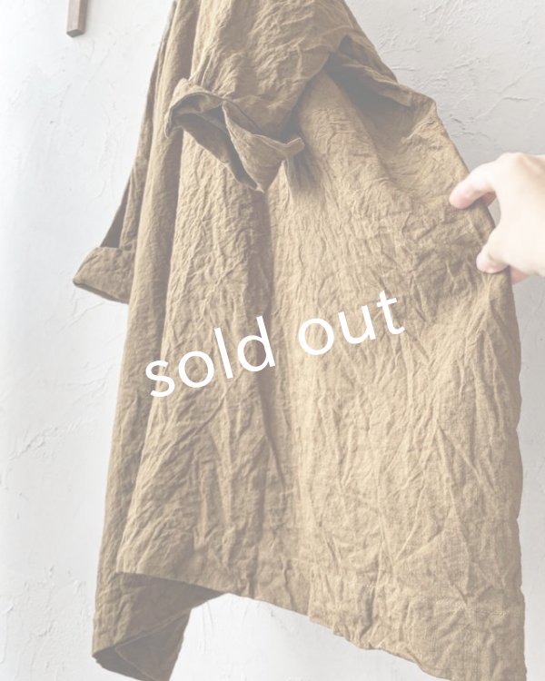 画像6: MARCHE' DE SOEUR／スモックチュニック・アンティークブラウン (6)