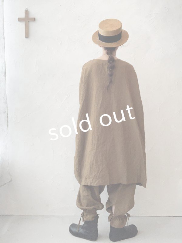 画像15: MARCHE' DE SOEUR／スモックチュニック・アンティークブラウン (15)