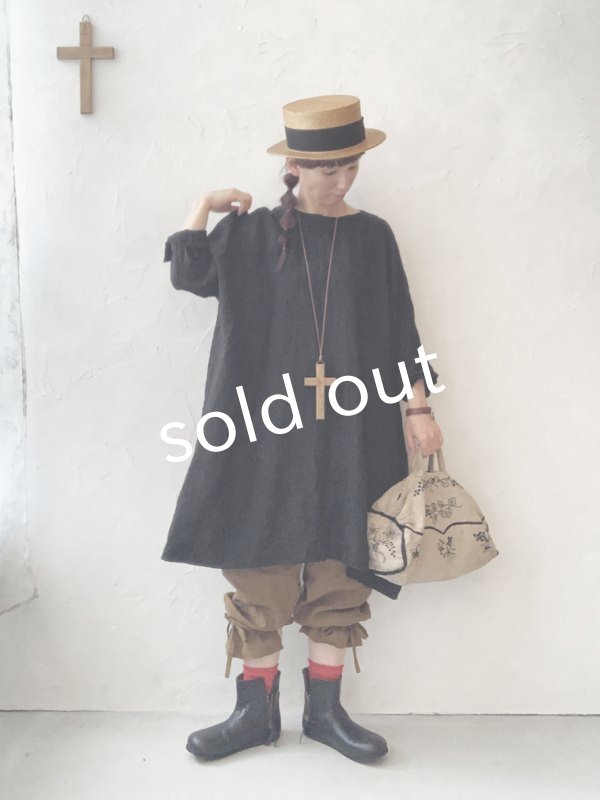 画像10: MARCHE' DE SOEUR／スモックチュニック・アンティークホワイト (10)