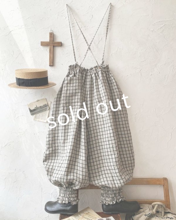 画像6: MARCHE' DE SOEUR／ピエロパンツ・ラティスチェック (6)