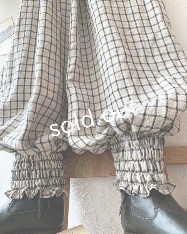 画像5: MARCHE' DE SOEUR／ピエロパンツ・ラティスチェック (5)