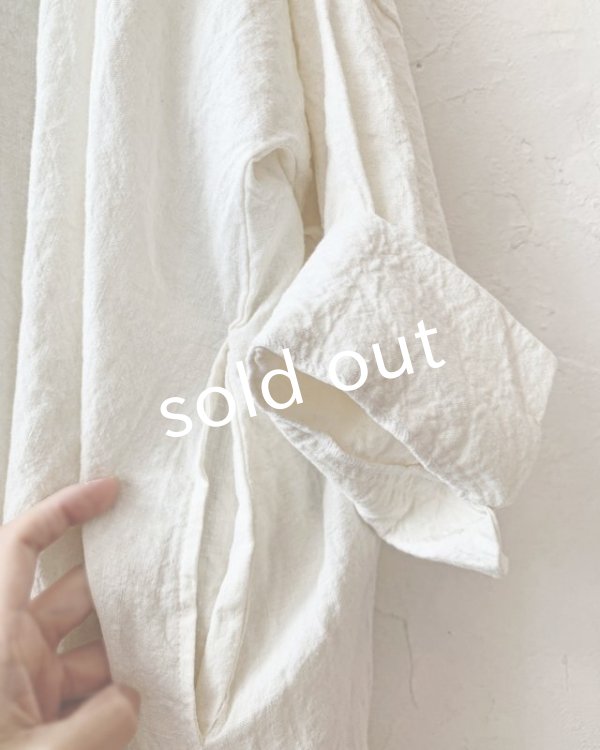 画像3: MARCHE' DE SOEUR／スモックチュニック・アンティークホワイト (3)