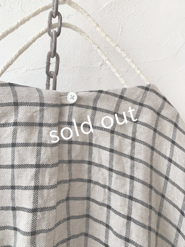 画像8: MARCHE' DE SOEUR／スモックプルオーバー・ラティスチェック生成り (8)