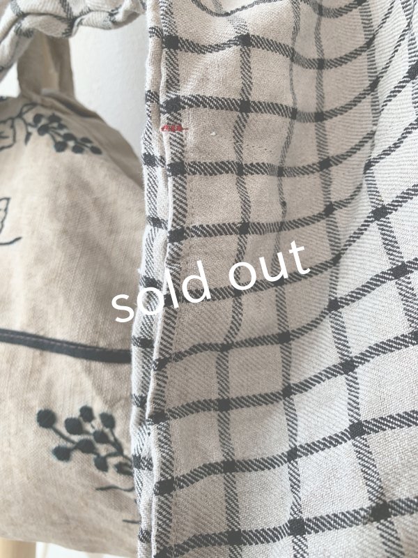 画像6: MARCHE' DE SOEUR／スモックプルオーバー・ラティスチェック生成り (6)