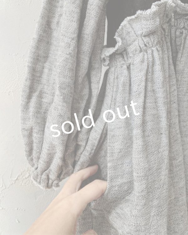 画像6: MARCHE' DE SOEUR／ブルターニュのワンピース・杢グレー (6)