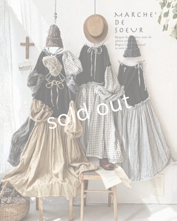 画像11: MARCHE' DE SOEUR／ブルターニュのワンピース・杢グレー (11)