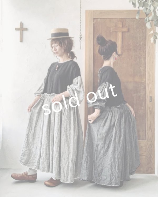 画像14: MARCHE' DE SOEUR／ブルターニュのワンピース・杢グレー (14)