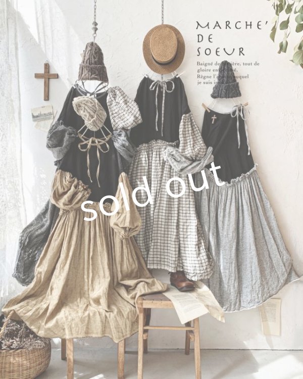 画像11: MARCHE' DE SOEUR／ブルターニュのワンピース・杢チャコール (11)