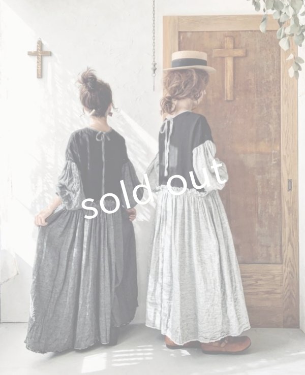 画像13: MARCHE' DE SOEUR／ブルターニュのワンピース・杢グレー (13)