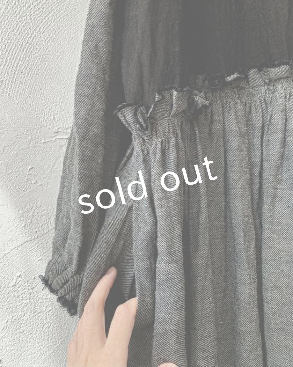 画像5: MARCHE' DE SOEUR／ブルターニュのワンピース・杢チャコール (5)