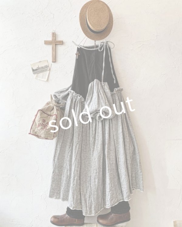 画像2: MARCHE' DE SOEUR／ブルターニュのワンピース・杢グレー (2)
