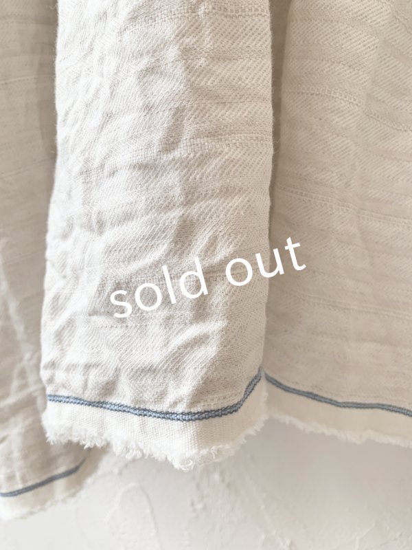 画像8: MARCHE' DE SOEUR／フローフリルワンピース・ヘリンボン生成り (8)