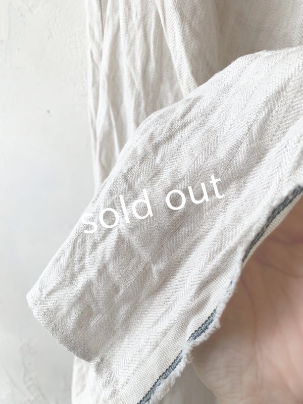 画像7: MARCHE' DE SOEUR／タブリエパンツ・ヘリンボン生成り (7)