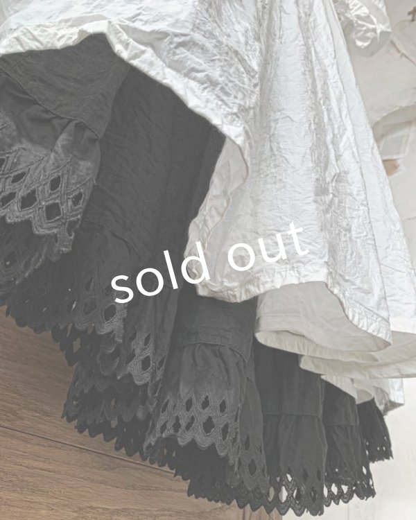 画像10: HALLELUJAH／Chemiscs de nuit 19c siecle 1800年代ナイトローブ・Off White (10)