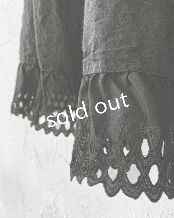 画像3: HALLELUJAH／Jupe etagee ティアードスカート・Black (3)