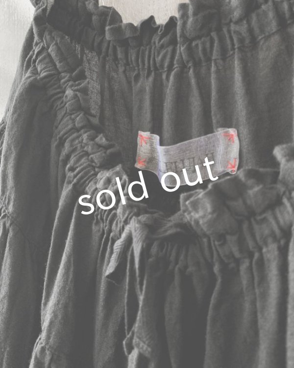 画像2: HALLELUJAH／Jupe etagee ティアードスカート・Black (2)