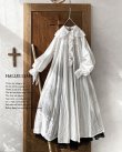 画像1: HALLELUJAH／Chemiscs de nuit 19c siecle 1800年代ナイトローブ・Off White (1)