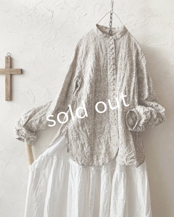画像2: HALLELUJAH/Victorian Chemise ヴィクトリア時代のシャツ・Flax (2)