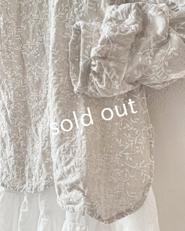画像4: HALLELUJAH/Victorian Chemise ヴィクトリア時代のシャツ・Flax (4)