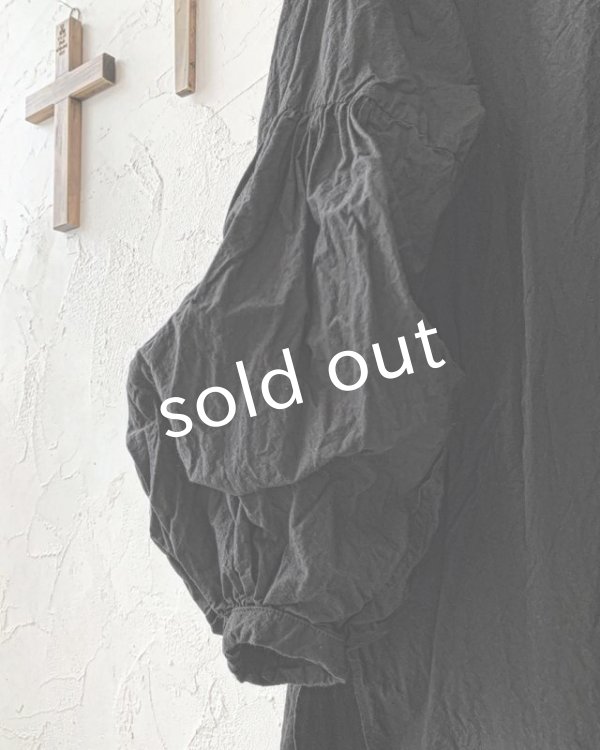 画像3: HALLELUJAH/Chemise Religieuse 修道女シャツ・Black (3)