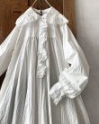 画像2: HALLELUJAH／Chemiscs de nuit 19c siecle 1800年代ナイトローブ・Off White (2)