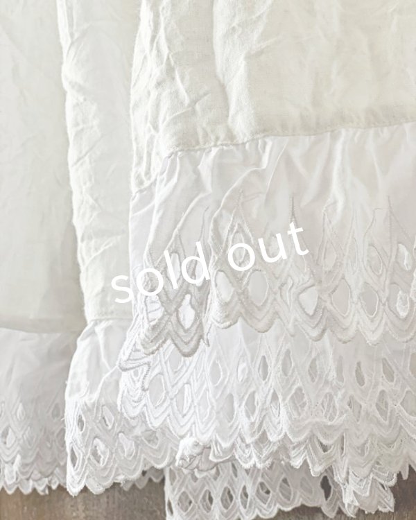 画像4: HALLELUJAH／Jupe etagee ティアードスカート・Off White (4)