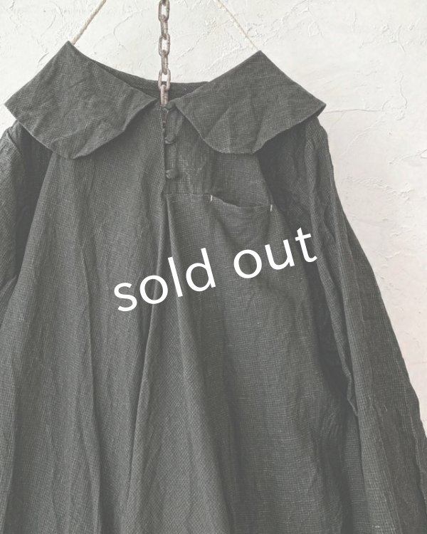 画像4: HALLELUJAH／Robe  a col claudine(1900)クロディーヌの襟のドレス・Black (4)