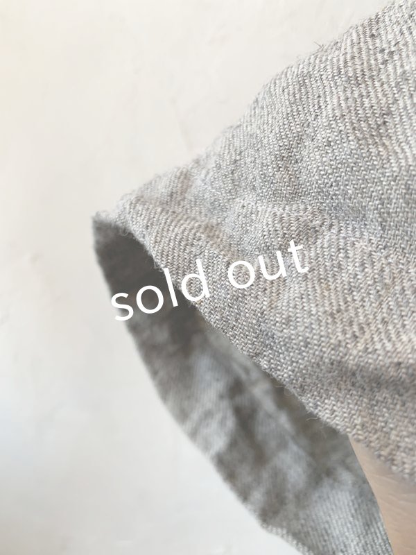 画像7: MARCHE' DE SOEUR／ふっくら織シャンブレーリネンサスペンダーパンツ・杢グレー (7)