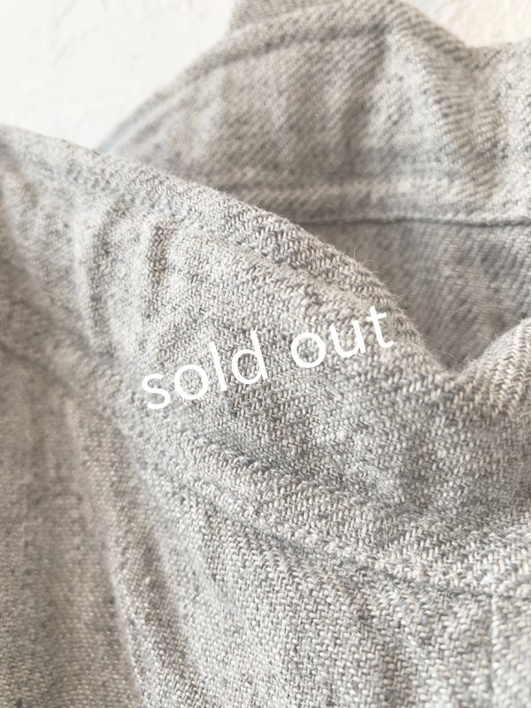 画像9: MARCHE' DE SOEUR／ふっくら織シャンブレーリネンサスペンダーパンツ・杢グレー (9)