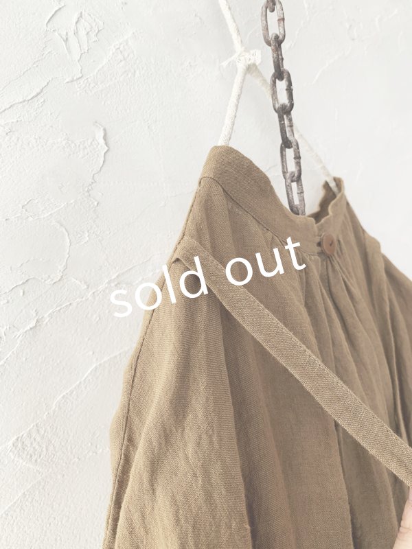 画像11: MARCHE' DE SOEUR／バッククロスギャザーワンピース・ブラウンカーキ (11)