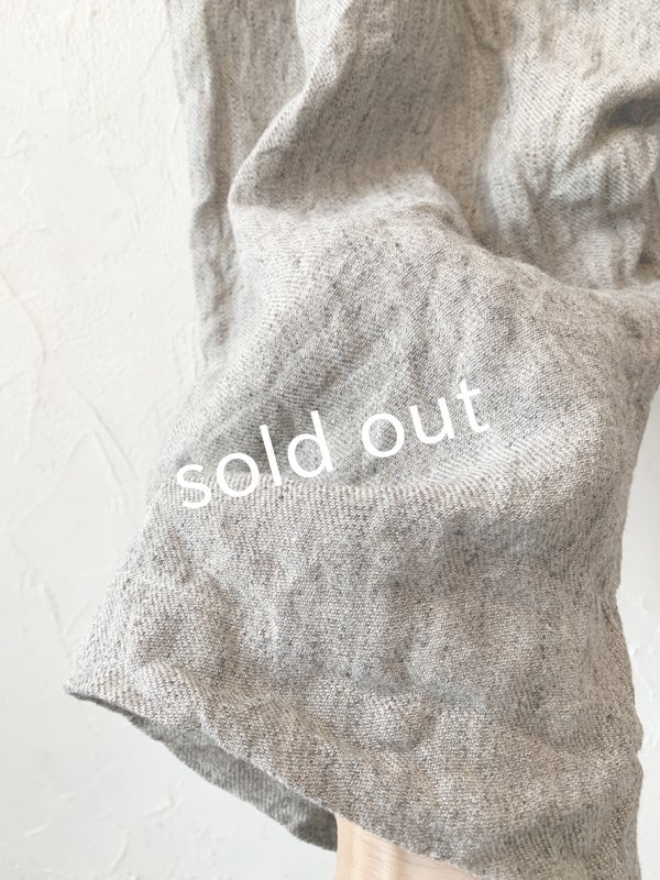 画像8: MARCHE' DE SOEUR／ふっくら織シャンブレーリネンサスペンダーパンツ・杢グレー (8)