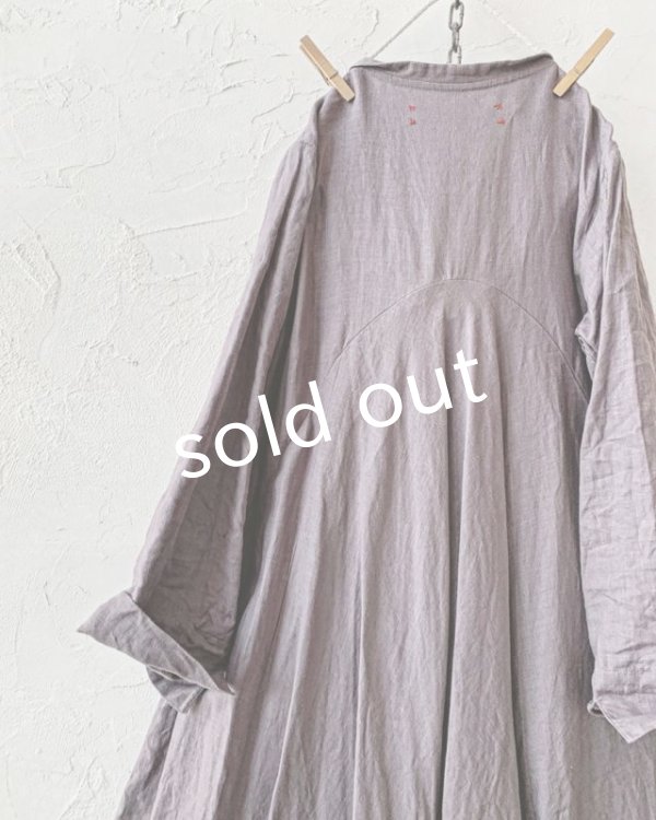 画像8: HALLELUJAH／Robe de femme de chambre 小間使いローブ衿付・Gray (8)