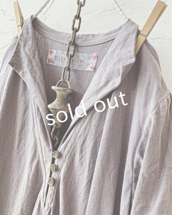 画像6: HALLELUJAH／Robe de femme de chambre 小間使いローブ衿付・Gray (6)