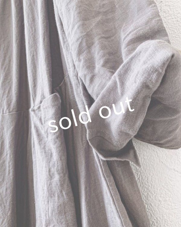 画像4: HALLELUJAH／Robe de femme de chambre 小間使いローブ衿付・Gray (4)