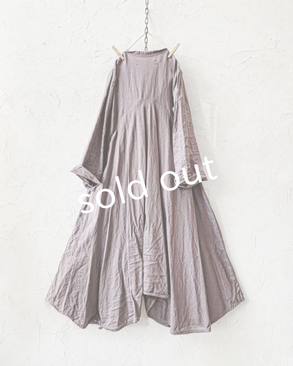 画像7: HALLELUJAH／Robe de femme de chambre 小間使いローブ衿付・Gray (7)