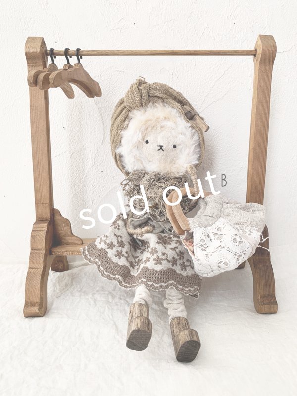 画像7: ecru-ke／ちいさな木の持ち手バッグ (7)