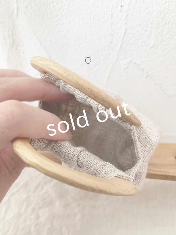 画像12: ecru-ke／ちいさな木の持ち手バッグ (12)
