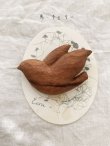 画像6: ecru-ke／木彫りのブローチ (6)