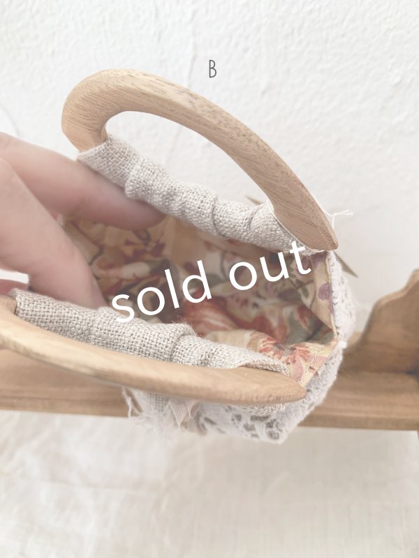 画像9: ecru-ke／ちいさな木の持ち手バッグ (9)
