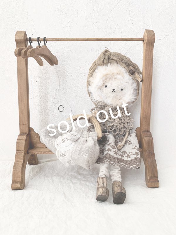 画像10: ecru-ke／ちいさな木の持ち手バッグ (10)