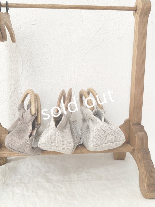 画像13: ecru-ke／ちいさな木の持ち手バッグ (13)