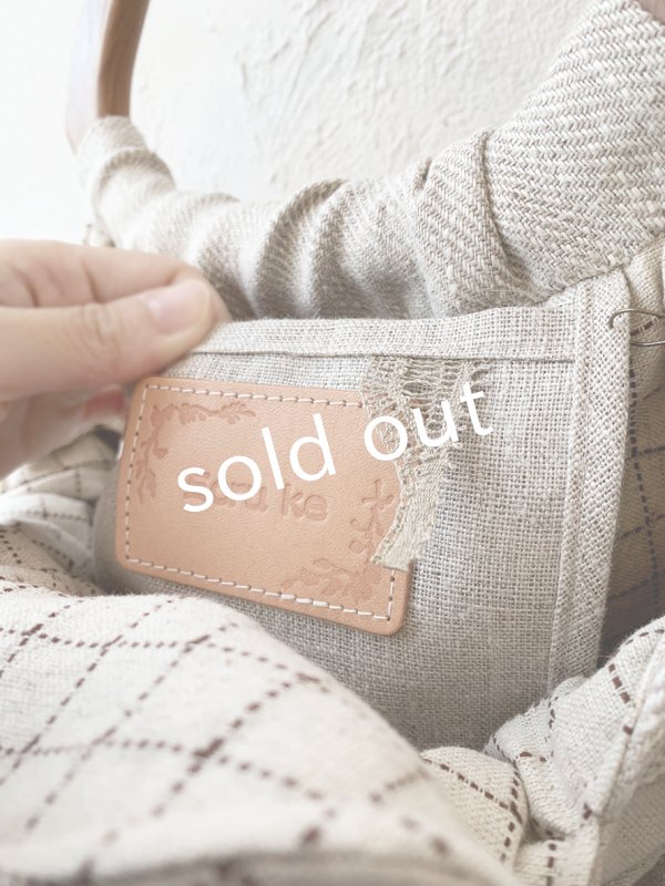 画像10: ecru-ke／木の持ち手バッグ・パッチワーク (10)